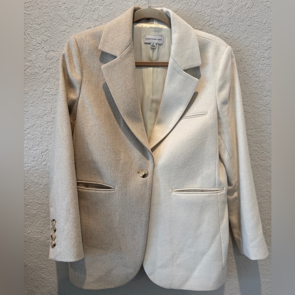 Something Navy Oversized Blazer - image 1